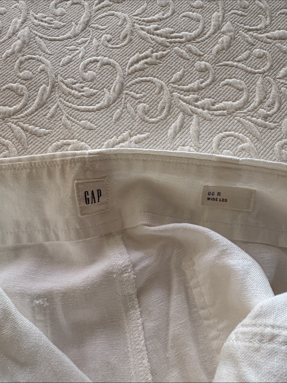 GAP Kids White Wide-Leg Jeans